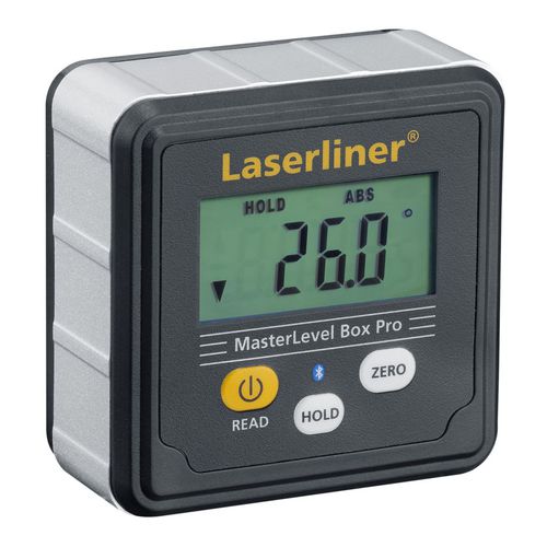 Nível de bolha - MASTERLEVEL BOX PRO - LASERLINER - compacto / digital / eletrônico