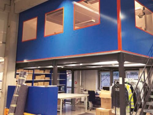 Mezanino em aço - MEZZAMAN OFFICE - MANORGA - para fábrica / para escritório