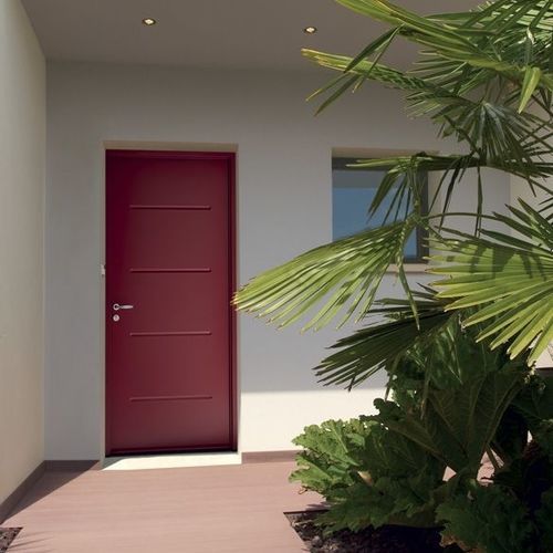 Porta de entrada - Arus - PAB- MTN ( MENUISERIES TECHNIQUE NOUVELLES) - em aço / de abrir / contemporânea