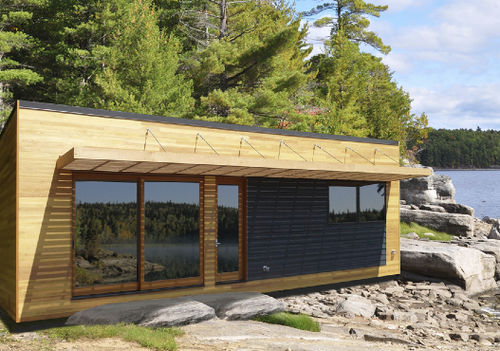 Microcasa pré-fabricada - SOLO 36 BUNKIE - Sustain design studio - contemporânea / em madeira / térrea