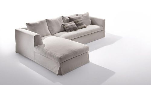 Sofá contemporâneo - METRO - marac srl - em tecido / com capa removível / bege