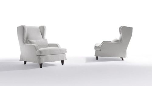 Poltrona contemporânea - GREY - marac srl - em couro / em tecido / com capa removível