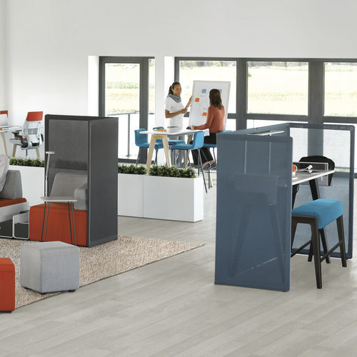 Divisória de ambiente metálica - B-FREE  - Steelcase EMEA - em tecido / para escritório / para open-space