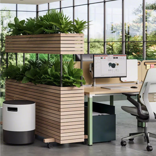 Banqueta de escritório contemporânea - BUOY - Steelcase EMEA - com base em plástico / com pé central / com rodízios