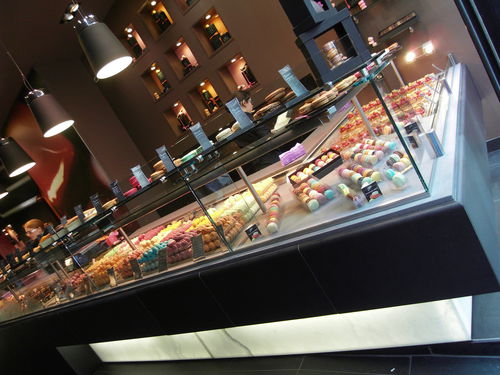 Vitrina refrigerada tipo balcão - TRANSLUCENT MARBLE : TRANSLUCENT ONYX - BROCATELLE - para loja / para confeitaria / para padaria