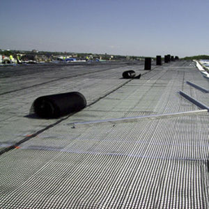 Geogrelha de reforço - SF series - Midwest Construction Products - para parede de retenção / em poliéster / com revestimento de PVC