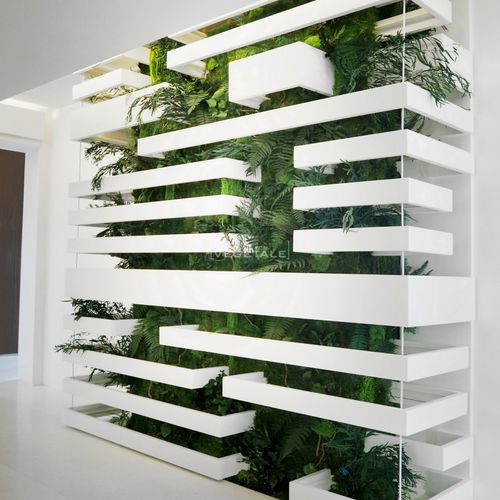 Parede verde estabilizada - RELIEF - deco-vegetale - em painel modular / para ambiente interno