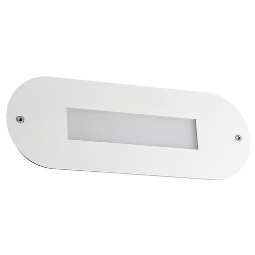 Arandela contemporânea - ESCAPE - HOLIGHT - para ambiente externo / em aço laqueado / oval