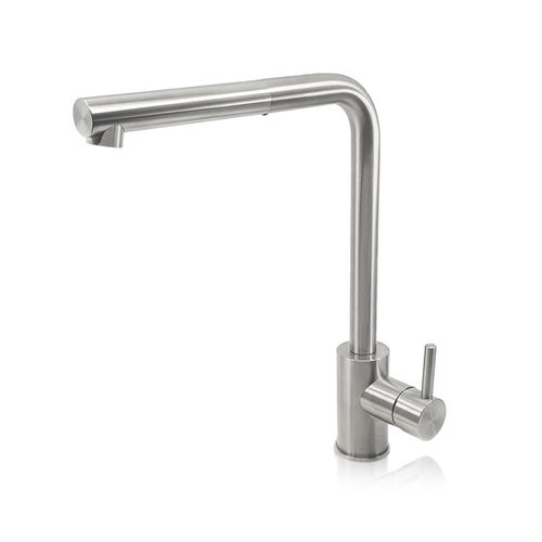 Misturador monocomando de bancada - KCH010 - Linki - em aço inoxidável / para banheiro / 1 furo