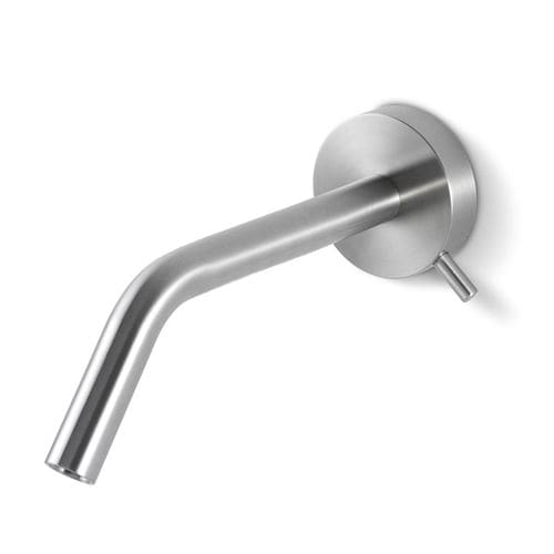 Misturador monocomando para lavatório - RND032 - Linki - de parede / em aço inoxidável / para banheiro