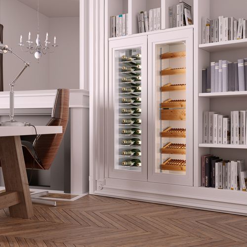 Refrigerador de 2 portas - Frigonautica srl - profissional / de embutir / com porta de vidro