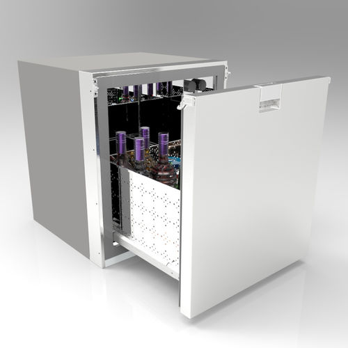 Refrigerador com gavetas - FC1 - Frigonautica srl - da linha residencial / de instalação livre / em aço inoxidável