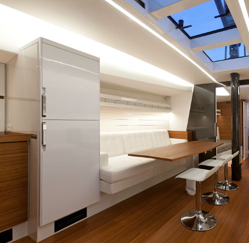 Refrigerador combinado de 2 portas - MILIUS YACHT - Frigonautica srl - para barco / de instalação livre / Duplex (freezer em cima)