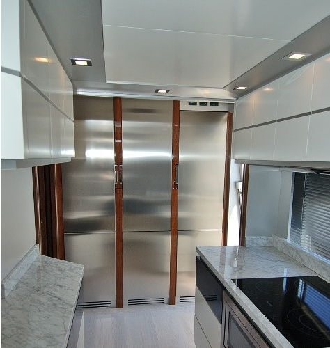 Refrigerador de 3 portas - DOMINATOR - Frigonautica srl - da linha residencial / de embutir / em aço inoxidável