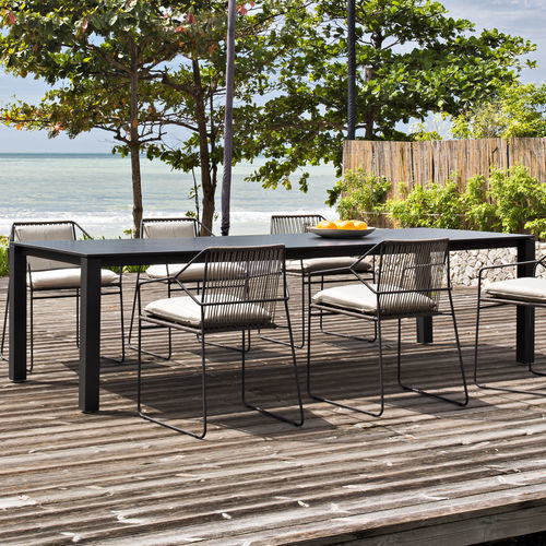 Mesa de jantar contemporânea - 600 111 MACHAR - OASIQ - em teca / em alumínio / em HPL