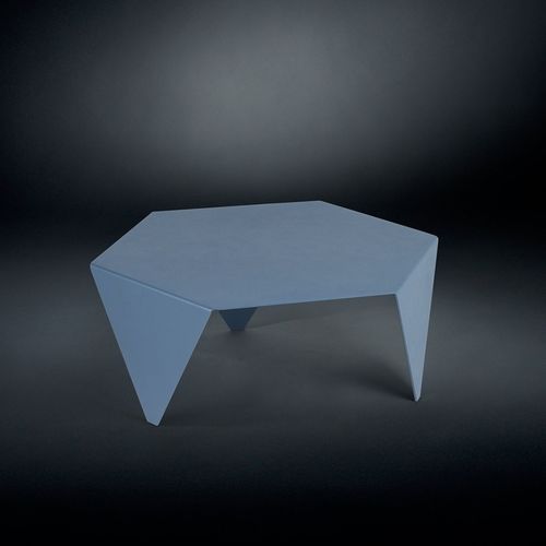 Mesa de centro contemporânea - RUCHE - VGnewtrend - em metal laqueado / com base metálica / hexagonal