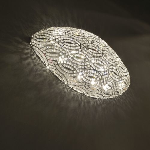 Arandela contemporânea - ARABESQUE AIRSHIP - VGnewtrend - para ambiente interno / em aço inoxidável / em cristal