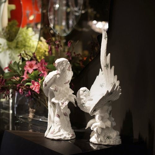 Escultura em cerâmica - PAPAGENA - VGnewtrend - feita à mão / made in Italy / de instalação livre