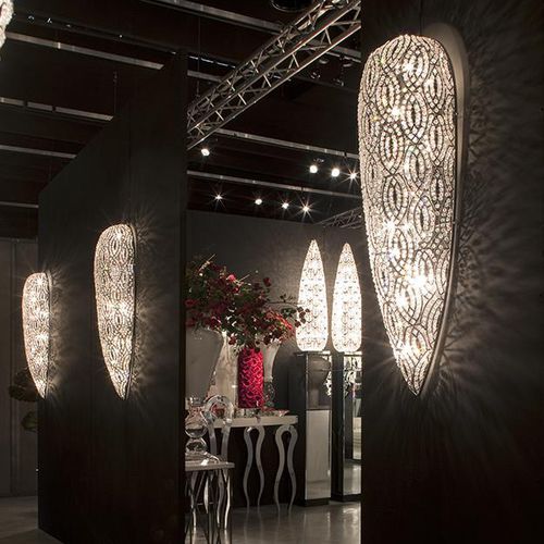 Arandela de design original - ARABESQUE DROP SMALL - VGnewtrend - para ambiente interno / em cromo / em aço inoxidável