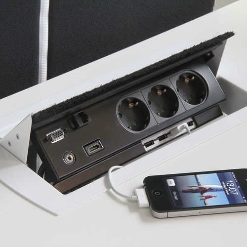 Tomada multimídia - POWER BOXEN SINGLE - Götessons - USB / de corrente / HDMI