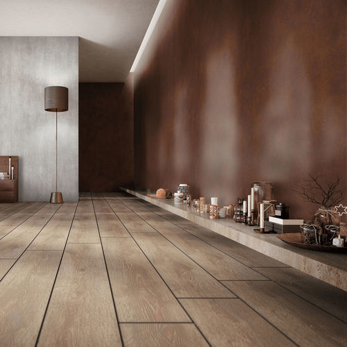 Painel decorativo em poliestireno - DM CORTEN NATURE - SIBU DESIGN - de parede / texturizado / efeito de aço corten