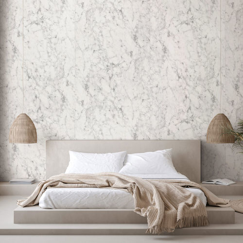 Painel decorativo de revestimento - DM MARBLE WHITE NATURE - SIBU DESIGN - de parede / sustentável / leve