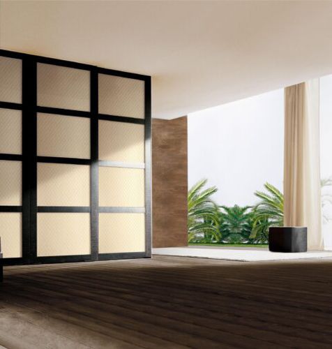 Acabamento de parede para ambiente interno - LL ROMBO 40 CREME MATT - SIBU DESIGN - efeito de couro / da linha comercial / em painéis