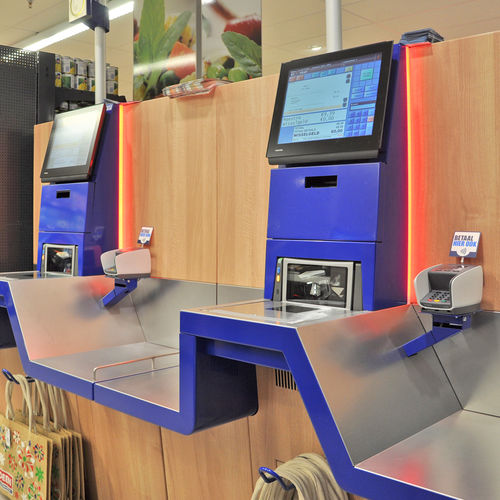 Balcão-caixa de check-out para supermercado - SELF - Gondella
