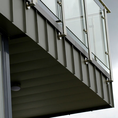 Chapa em zinco - elZinc ADVANCE&reg; - ASTURIANA DE LAMINADOS - laminada / patinada / marrom