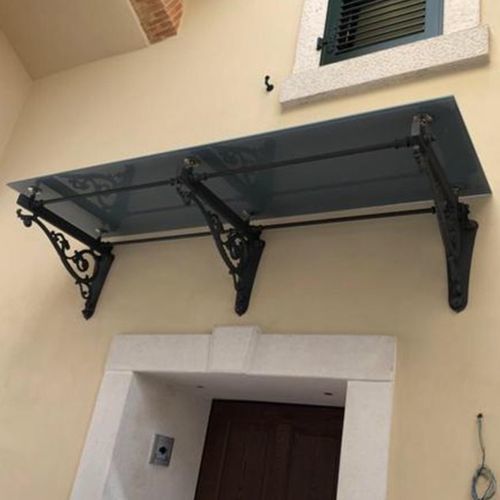 Cobertura para entrada - TETTOIE  - Ghisarredo - em ferro fundido / em vidro / em forma de pirâmide