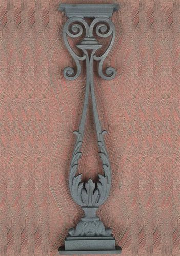 Guarda-corpo em ferro fundido - K18023P001 - Ghisarredo - do tipo balaustrada / para ambiente externo / para sacada