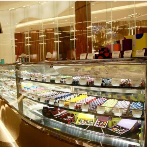Vitrina refrigerada tipo balcão - DIAMOND - Oscartek - para loja / em aço inoxidável / com porta de abrir
