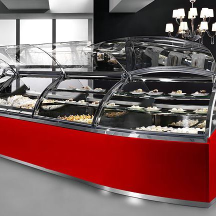 Vitrina refrigerada tipo balcão - CORA - Oscartek - para confeitaria / para padaria / em aço inoxidável