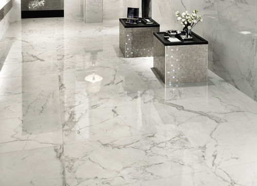 Placas de revestimento em grés porcelanato - MARVEL - NEMO TILE - polida / para ambiente interno / de piso