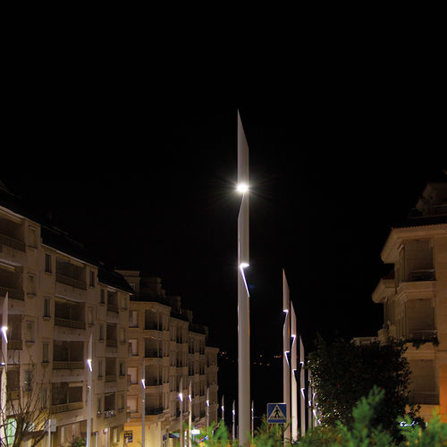 Poste de iluminação pública - TALO - Setga - contemporâneo / em aço inoxidável / de LED