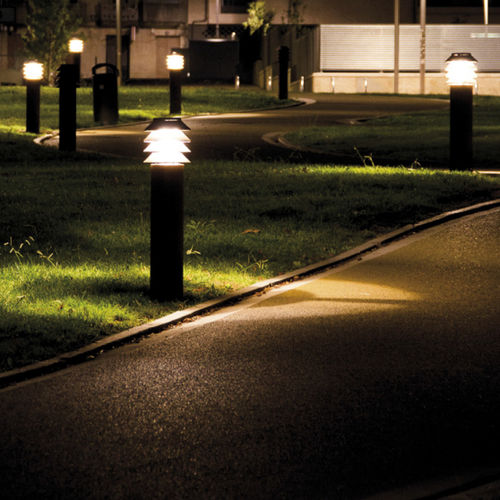 Poste balizador de iluminação para espaços públicos - CUVI - Setga - contemporâneo / em aço Corten / em acrílico