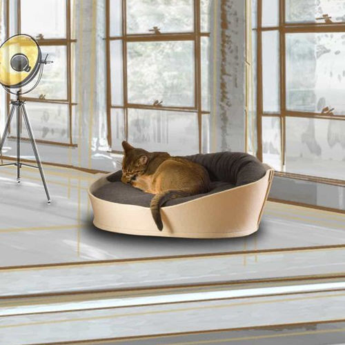 Cesto para gato em algodão - ARENA - pet.interiors - em feltro / lavável na máquina