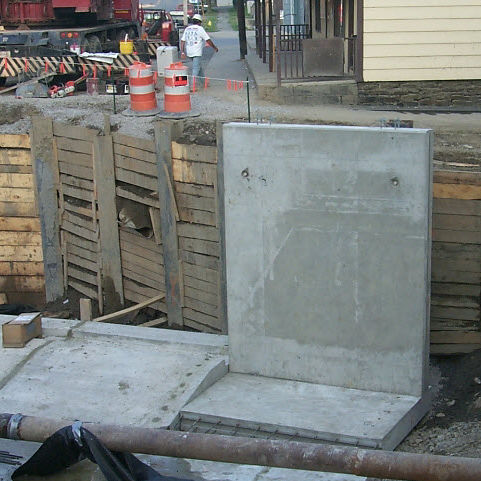 Muro de contenção em concreto armado - The Fort Miller Co. - modular / pré-fabricado / para estrada