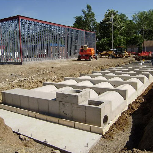 Reservatório para água pluvial - TERRE ARCH™ - Contech - de armazenamento de água / enterrado / em concreto pré-fabricado