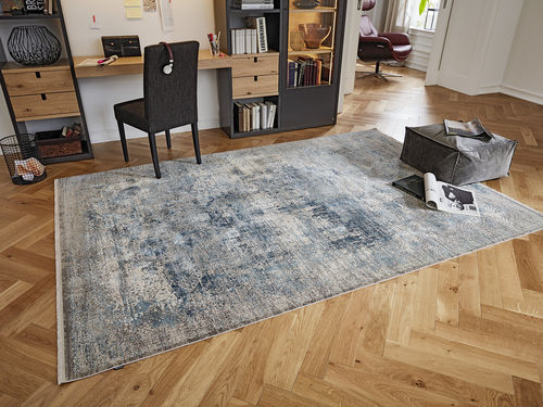 Tapete oriental - DELUXE  - Musterring - estampado / retangular / bege
