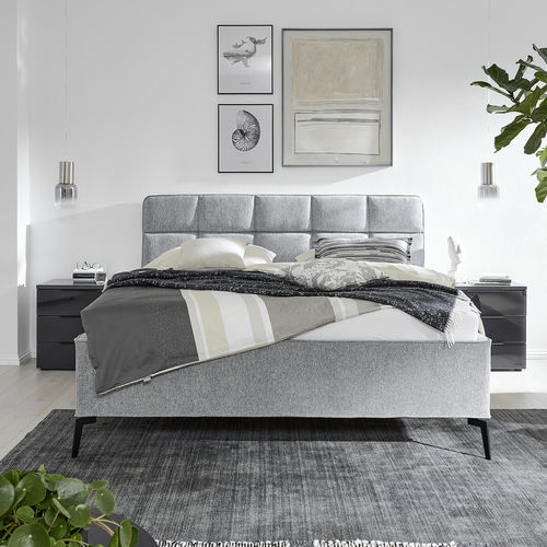 Cama de casal - DELANO  - Musterring - contemporânea / estofada / em tecido