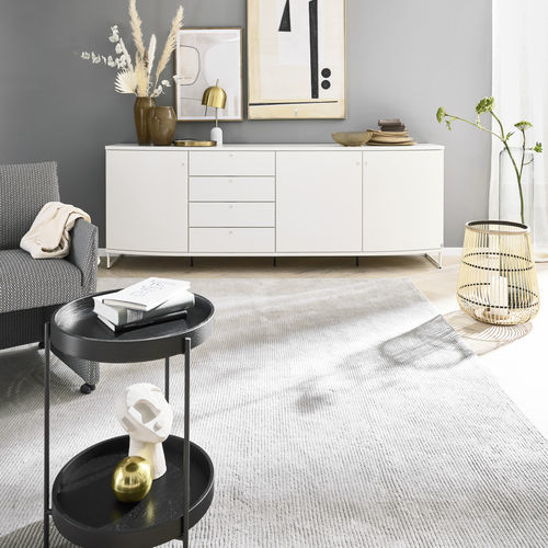 Tapete contemporâneo - JUSTB! - Musterring - estampado / retangular / bege