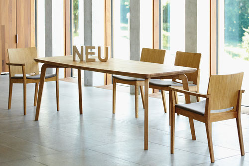 Mesa contemporânea - DWELLER - Jankurtzmöbel - em carvalho / retangular