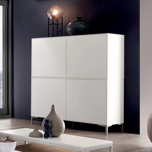 Buffet aparador alto - EASY - NOW! By Hülsta - contemporâneo / em madeira laqueada / com portas de abrir
