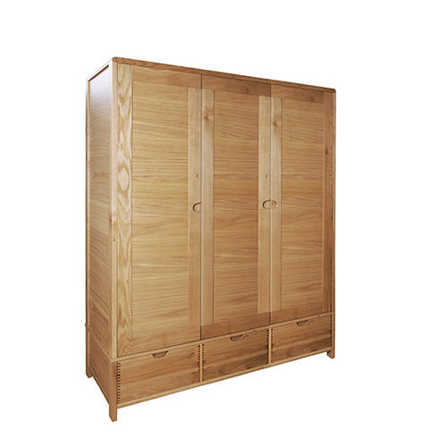 Guarda-roupa contemporâneo - BOSCO - ercol - em carvalho / com portas de abrir / com gavetas