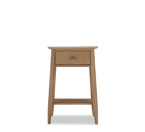 Mesa lateral contemporânea - HARTWELL  - ercol - em carvalho / quadrada / com gavetas