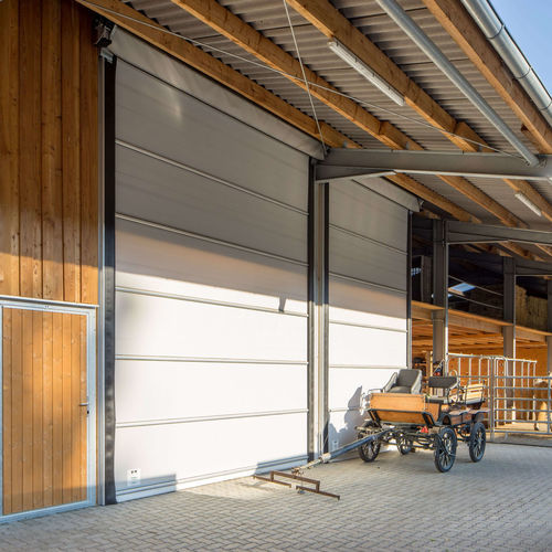 Porta industrial seccionada - Lubratec® Stabitor - Huesker - em borracha / em alumínio / de segurança
