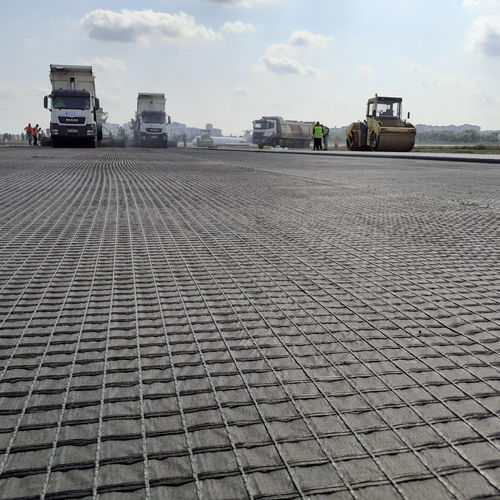 Geogrelha de reforço - HaTelit® - Huesker - para estrada / para trabalhos rodoviários / para rodovia