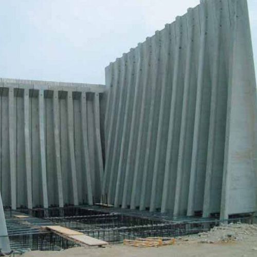 Muro de contenção em concreto armado - T-SHAPED WALLS - Paver - modular / pré-fabricado / para construção de ponte