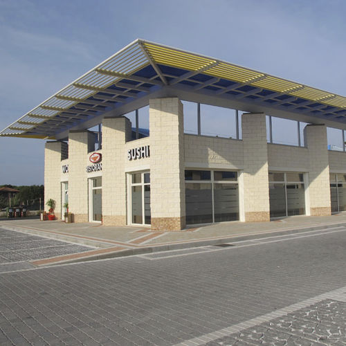 Bloco de concreto oco - CROMABLOC ® - Paver - para parede estrutural / aparente